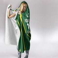 Pakistan Cricket Custom Hooded Blanket Shaheen Falcon Go Champions