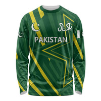 Pakistan Cricket Custom Long Sleeve Shirt Shaheen Falcon Go Champions - Wonder Print Shop
