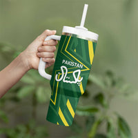 Pakistan Cricket Custom Tumbler With Handle Shaheen Falcon Go Champions - Wonder Print Shop