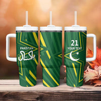 Pakistan Cricket Custom Tumbler With Handle Shaheen Falcon Go Champions - Wonder Print Shop
