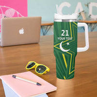 Pakistan Cricket Custom Tumbler With Handle Shaheen Falcon Go Champions - Wonder Print Shop