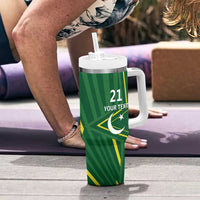 Pakistan Cricket Custom Tumbler With Handle Shaheen Falcon Go Champions - Wonder Print Shop