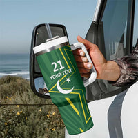 Pakistan Cricket Custom Tumbler With Handle Shaheen Falcon Go Champions - Wonder Print Shop