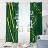 Pakistan Cricket Custom Window Curtain Shaheen Falcon Go Champions - Wonder Print Shop