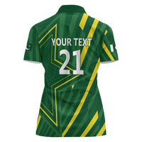 Pakistan Cricket Custom Women Polo Shirt Shaheen Falcon Go Champions - Wonder Print Shop