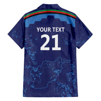 Afghan Atalans Cricket Custom Family Matching Off The Shoulder Long Sleeve Dress and Hawaiian Shirt Afghanistan Map with Sporty Style - Wonder Print Shop