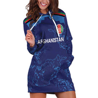 Afghan Atalans Cricket Custom Hoodie Dress Afghanistan Map with Sporty Style - Wonder Print Shop