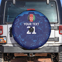 Afghan Atalans Cricket Custom Spare Tire Cover Afghanistan Map with Sporty Style - Wonder Print Shop