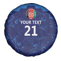 Afghan Atalans Cricket Custom Spare Tire Cover Afghanistan Map with Sporty Style - Wonder Print Shop