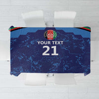 Afghan Atalans Cricket Custom Tablecloth Afghanistan Map with Sporty Style - Wonder Print Shop