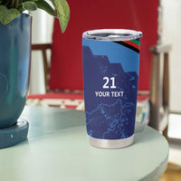 Afghan Atalans Cricket Custom Tumbler Cup Afghanistan Map with Sporty Style - Wonder Print Shop