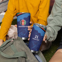 Afghan Atalans Cricket Custom Tumbler Cup Afghanistan Map with Sporty Style - Wonder Print Shop