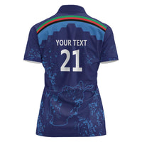 Afghan Atalans Cricket Custom Women Polo Shirt Afghanistan Map with Sporty Style - Wonder Print Shop