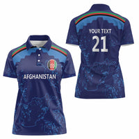 Afghan Atalans Cricket Custom Women Polo Shirt Afghanistan Map with Sporty Style - Wonder Print Shop