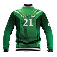 Pakistan Cricket Custom Baseball Jacket The Green Shirts with Sporty Pattern LT9 - Wonder Print Shop