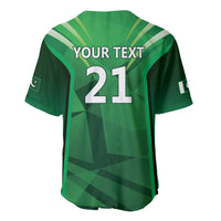 Pakistan Cricket Custom Baseball Jersey The Green Shirts with Sporty Pattern LT9 - Wonder Print Shop