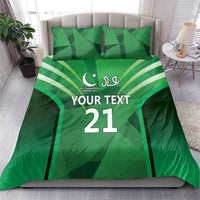 Pakistan Cricket Custom Bedding Set The Green Shirts with Sporty Pattern LT9 - Wonder Print Shop