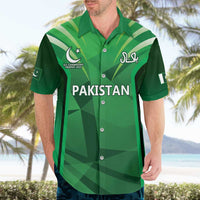 Pakistan Cricket Custom Hawaiian Shirt The Green Shirts with Sporty Pattern - Wonder Print Shop