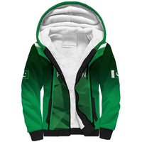 Pakistan Cricket Custom Sherpa Hoodie The Green Shirts with Sporty Pattern - Wonder Print Shop