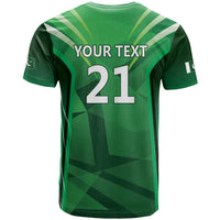 Pakistan Cricket Custom T Shirt The Green Shirts with Sporty Pattern - Wonder Print Shop