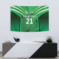 Pakistan Cricket Custom Tapestry The Green Shirts with Sporty Pattern - Wonder Print Shop