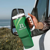 Pakistan Cricket Custom Tumbler With Handle The Green Shirts with Sporty Pattern - Wonder Print Shop