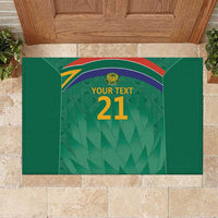South Africa Cricket Custom Rubber Doormat Proteas Green - Wonder Print Shop