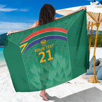 South Africa Cricket Custom Sarong Proteas Green - Wonder Print Shop