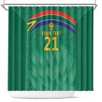 South Africa Cricket Custom Shower Curtain Proteas Green