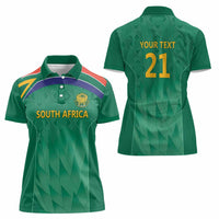 South Africa Cricket Custom Women Polo Shirt Proteas Green - Wonder Print Shop