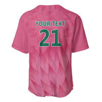 South Africa Cricket Custom Baseball Jersey Proteas Pink LT9 - Wonder Print Shop