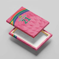 South Africa Cricket Custom Canvas Wall Art Proteas Pink LT9 - Wonder Print Shop