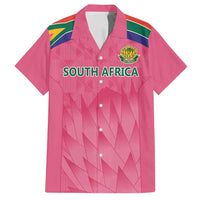 South Africa Cricket Custom Family Matching Puletasi and Hawaiian Shirt Proteas Pink - Wonder Print Shop