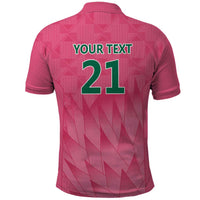 South Africa Cricket Custom Polo Shirt Proteas Pink - Wonder Print Shop