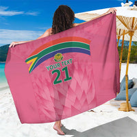 South Africa Cricket Custom Sarong Proteas Pink - Wonder Print Shop