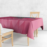 South Africa Cricket Custom Tablecloth Proteas Pink - Wonder Print Shop