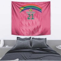 South Africa Cricket Custom Tapestry Proteas Pink - Wonder Print Shop