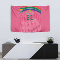 South Africa Cricket Custom Tapestry Proteas Pink - Wonder Print Shop