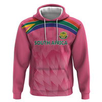 South Africa Cricket Custom Zip Hoodie Proteas Pink - Wonder Print Shop