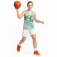 Personalized Japanese Kawaii Sushi Basketball Jersey Green Wagara Palaka This Is How I Roll - Wonder Print Shop