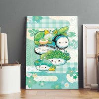 Japanese Kawaii Sushi Canvas Wall Art Green Wagara Palaka This Is How I Roll - Wonder Print Shop