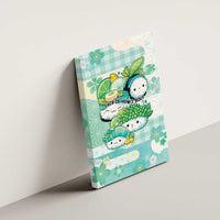 Japanese Kawaii Sushi Canvas Wall Art Green Wagara Palaka This Is How I Roll - Wonder Print Shop