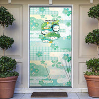 Personalized Japanese Kawaii Sushi Door Cover Green Wagara Palaka This Is How I Roll - Wonder Print Shop