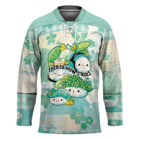 Personalized Japanese Kawaii Sushi Hockey Jersey Green Wagara Palaka This Is How I Roll - Wonder Print Shop
