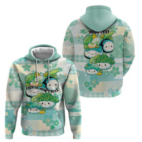 Personalized Japanese Kawaii Sushi Hoodie Green Wagara Palaka This Is How I Roll - Wonder Print Shop
