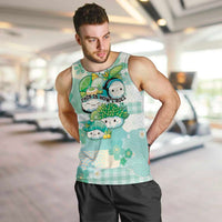 Personalized Japanese Kawaii Sushi Men Tank Top Green Wagara Palaka This Is How I Roll - Wonder Print Shop
