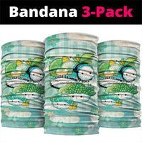 Japanese Kawaii Sushi Neck Gaiter Green Wagara Palaka This Is How I Roll - Wonder Print Shop