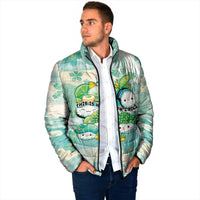 Personalized Japanese Kawaii Sushi Padded Jacket Green Wagara Palaka This Is How I Roll - Wonder Print Shop