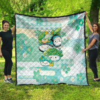 Japanese Kawaii Sushi Quilt Green Wagara Palaka This Is How I Roll - Wonder Print Shop