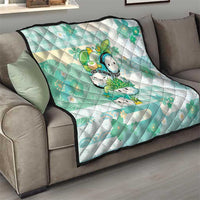 Japanese Kawaii Sushi Quilt Green Wagara Palaka This Is How I Roll - Wonder Print Shop
